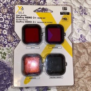 Brand new GoPro HERO 3+ filter kit. 4 filters in kit.